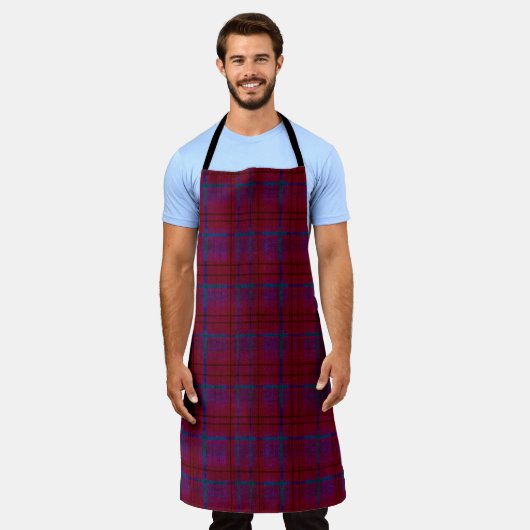 Americana Weathered Plaid Apron Schort (Gedragen)