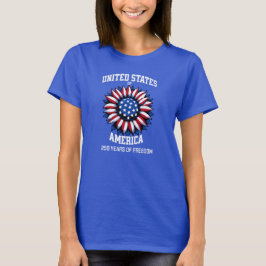 Americana zonnebloem shirt