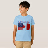 AMERICANADIAN 2-jongens blauw t-shirt (Voorkant volledig)