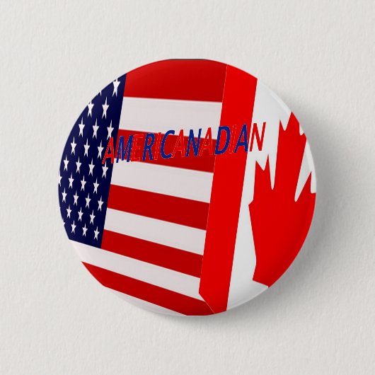 AmeriCanadian 3-toets Ronde Button 5,7 Cm (Voorkant)