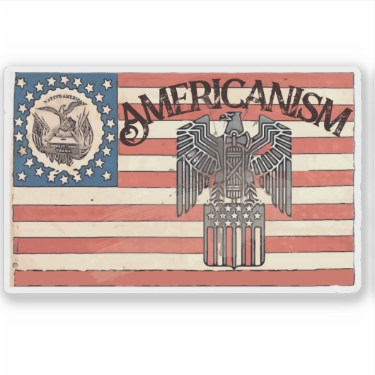 AMERICANISME STICKER (Voorkant)