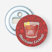 Americano Cocktail Button Flesopener (Voorkant)