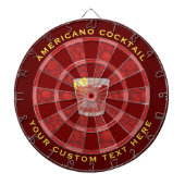 Americano Cocktail Dartbord (Voorkant)