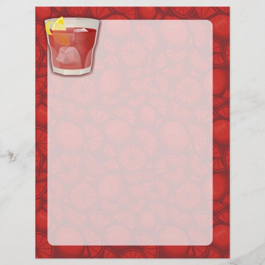 Americano cocktail flyer (Voorkant)