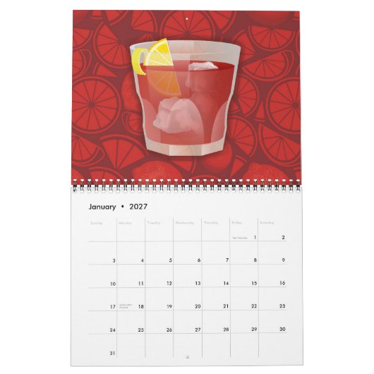 Americano cocktail kalender (Jan 2027)