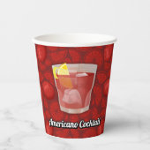 Americano Cocktail Papieren Bekers (Voorkant)