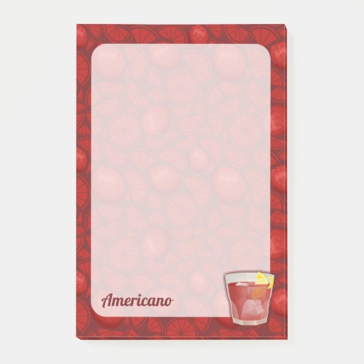 Americano Cocktail Post-it® Notes (Voorkant)