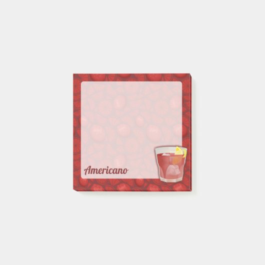 Americano Cocktail Post-it® Notes (Voorkant)