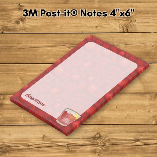 Americano Cocktail Post-it® Notes