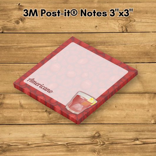 Americano Cocktail Post-it® Notes