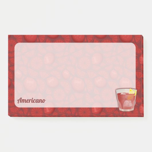 Americano Cocktail Post-it® Notes (Voorkant)