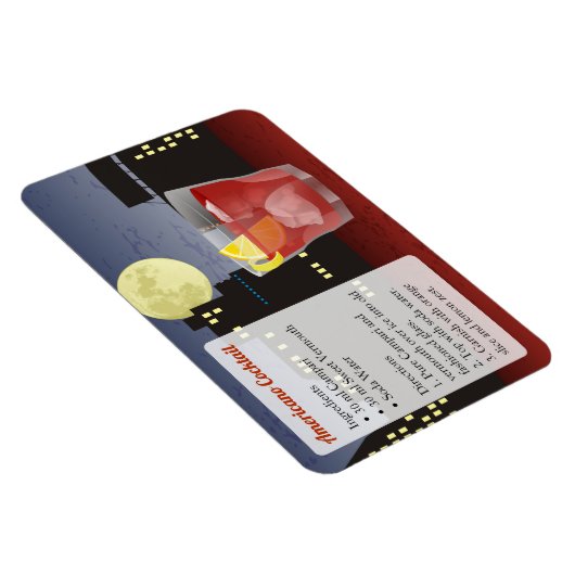 Americano Cocktail Recept Magneet (Rechterzijde)