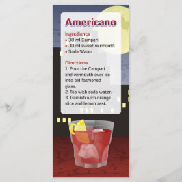 Americano Cocktail Recept Uitnodiging