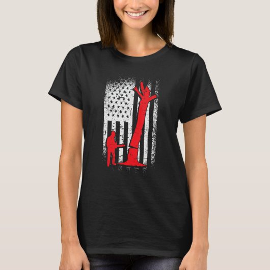 Americans Tree Cutter T-shirt (Voorkant)