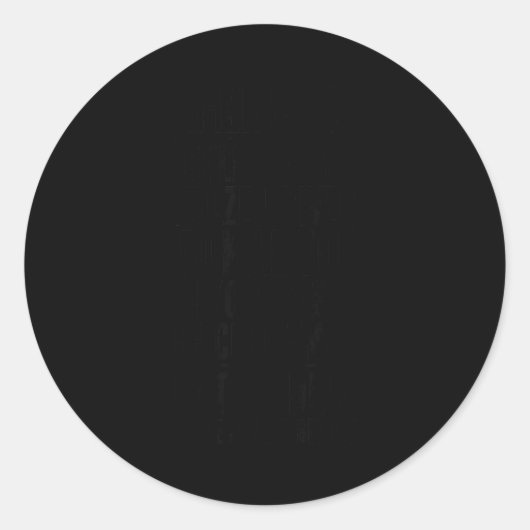 Americans We'll Cross A River Funny Christmas Sayi Ronde Sticker (Voorkant)