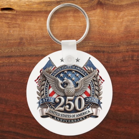 America's 250 Anniversary  Sleutelhanger (Achterkant)
