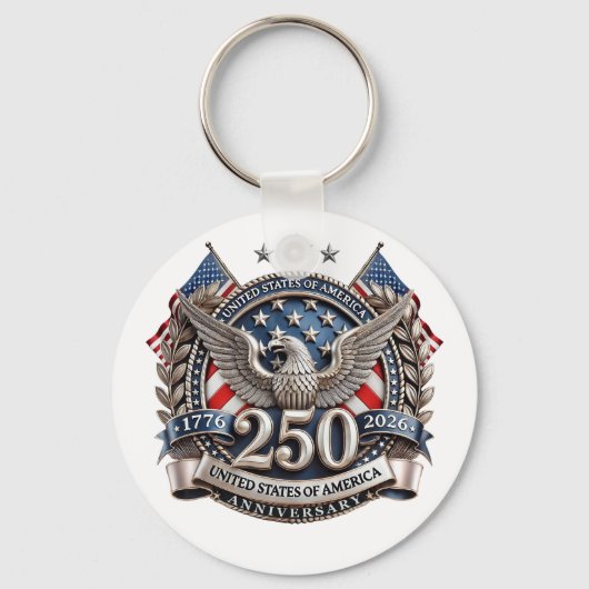 America's 250 Anniversary  Sleutelhanger (Achterkant)