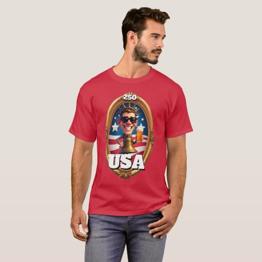 America's 250th Anniversary 4th of July 2026 T-shirt (Voorkant volledig)