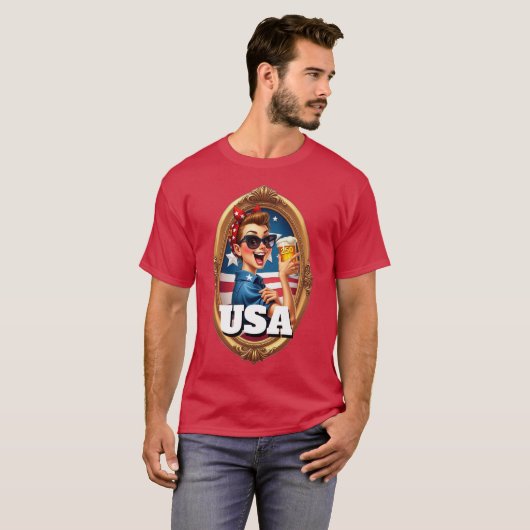 America's 250th Anniversary 4th of July 2026 T-shirt (Voorkant volledig)
