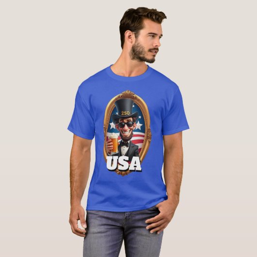 America's 250th Anniversary 4th of July 2026 T-shirt (Voorkant volledig)
