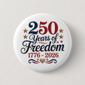 America's 250th Anniversary Americana Ronde Button 5,7 Cm (Voorkant)