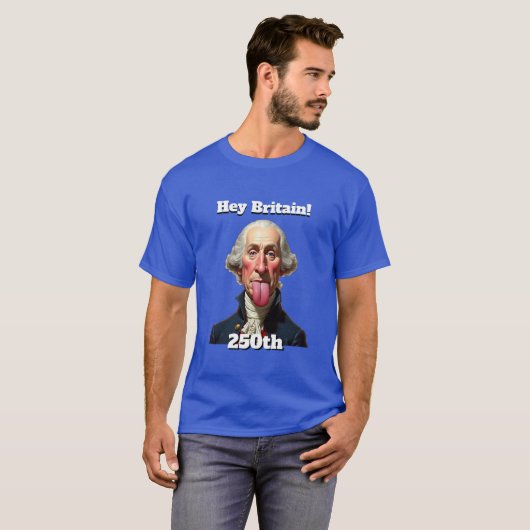 America's 250th Anniversary Celebration George  T-shirt (Voorkant volledig)