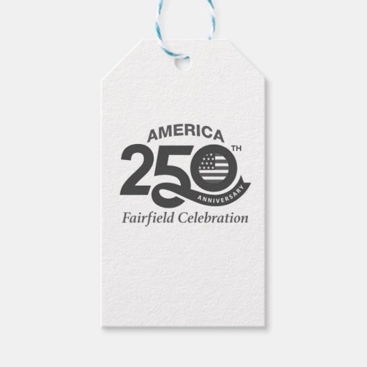 America's 250th Anniversary Fairfield Celebration  Cadeaulabel (Voorkant)