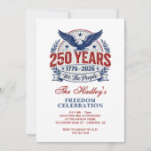 America's 250th Anniversary Family BBQ Kaart (Voorkant)