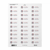 America's 250th Anniversary Return Address Label (Full Sheet)