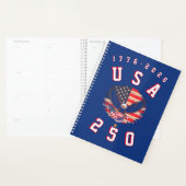 America's 250th Anniversary USA 250 1776 2026 Planner (Display)