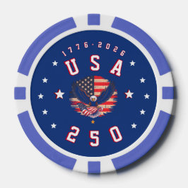 America's 250th Anniversary USA 250 1776 2026 Poker Chips