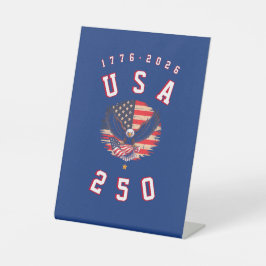 America's 250th Anniversary USA 250 1776 2026 Reclamebord Met Voetstuk
