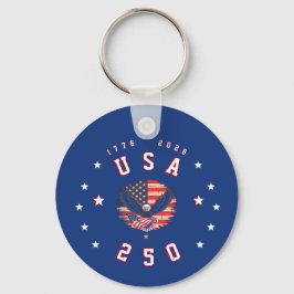 America's 250th Anniversary USA 250 1776 2026 Sleutelhanger