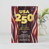 America's 250th Anniversary, USA 250 Party Kaart (Staand voorkant)