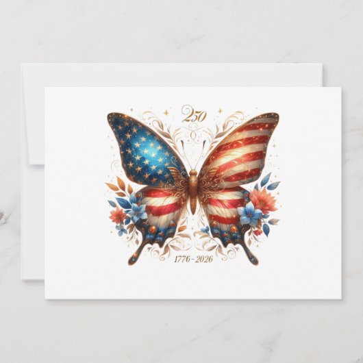 America's 250th Birthday Anniversary 1776 2026 Kaart (Voorkant)