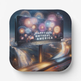 America's 250th Birthday Billboard Papieren Bordje