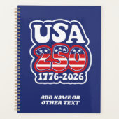 America's 250th Birthday - Groovy USA 2026 Planner (Voorkant)