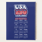 America's 250th Birthday - Groovy USA 2026 Planner (Achterkant)