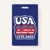 America's 250th Birthday - Groovy USA 250 Badge (Voorkant)