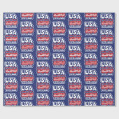America's 250th Birthday - Groovy USA 250 Cadeaupapier (Vlak)