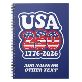 America's 250th Birthday - Groovy USA 250 Notitieboek