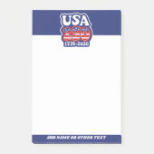 America's 250th Birthday - Groovy USA 250 Post-it® Notes (Voorkant)