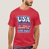 America's 250th Birthday - Groovy USA 250 T-shirt (Voorkant)