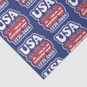 America's 250th Birthday - Groovy USA 250 Tissuepapier (Detail)