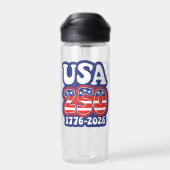 America's 250th Birthday - Groovy USA 250 Waterfles (Achterkant)