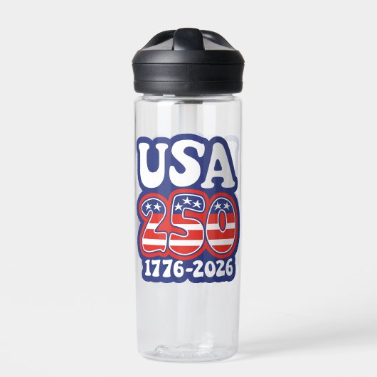 America's 250th Birthday - Groovy USA 250 Waterfles (Voorkant)