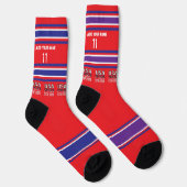 America's 250th Birthday - Name Number Socks Sokken (Rechts)