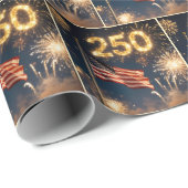America's 250th Birthday Party Cadeaupapier (Rol Hoek)