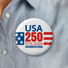 America's 250th Birthday - Stars and Stripes Ronde Button 5,7 Cm