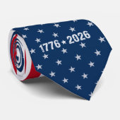 America's 250th Stars And Stripes1776-2026 Stropdas (Opgerold)
